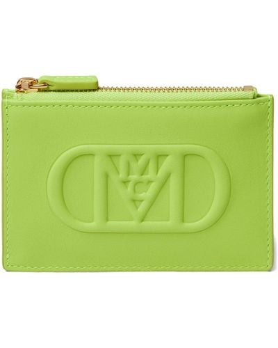 MCM Mode Travia Leather Card Case - Green