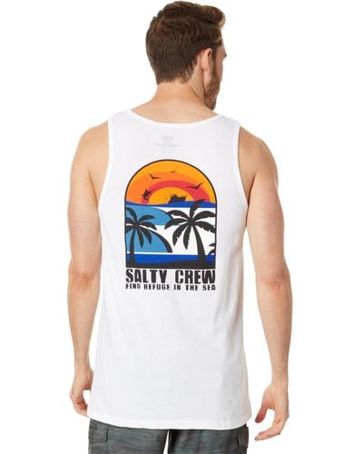 Salty Crew Beach Day Tank - White