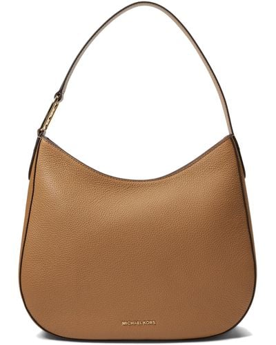 MICHAEL Michael Kors Kensington Large Top Zip Hobo Shoulder - Brown