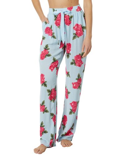 Pj Salvage Rose In The Usa Pj Pants - Red