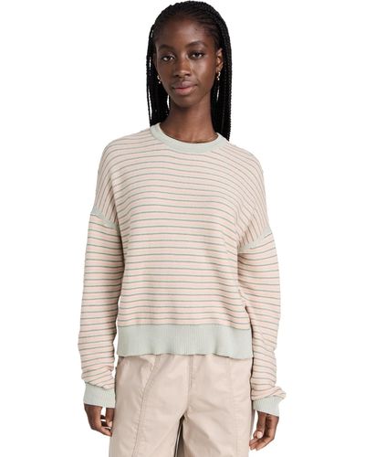 Spiritual Gangster Cotton Easy Crew Sweater - Natural