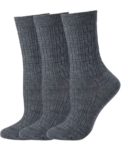 Smartwool Everyday Cable Crew Socks 3-pack - Black