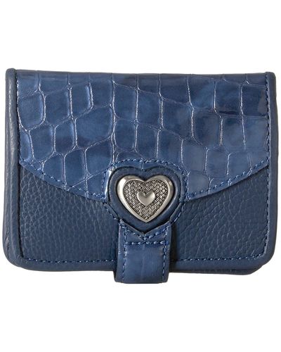 Brighton Bellissimo Heart Small Wallet - Blue