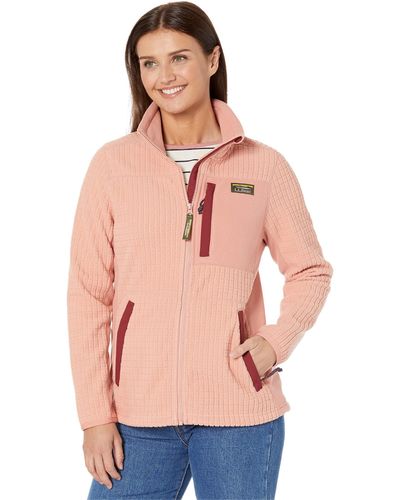 L.L. Bean Petite Mountain Classic Windproof Fleece Jacket - Pink