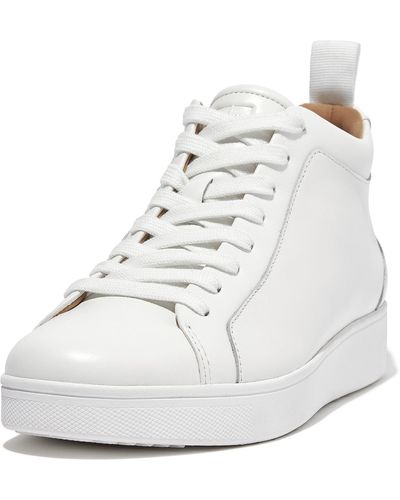Fitflop Rally Leather High-top Sneakers - White