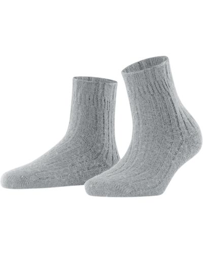 FALKE Cashmere Blend Rib Bed Socks - Metallic