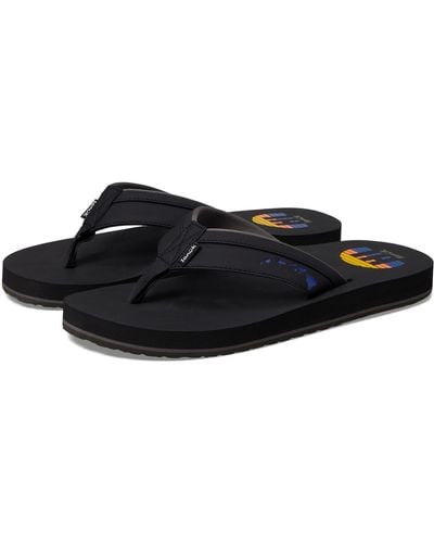 Men Sanuk Ziggy Flip Flops Sandal Mens 10 1116734 Black 100% Original Brand  New
