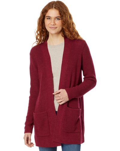 Eileen Fisher Pocket Front Cardigan - Red