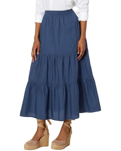 Pact The Sunset Tiered Skirt - Blue