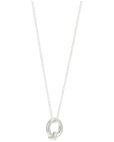 Dogeared Modern Sisters Forever Always Love Knot Necklace - Black