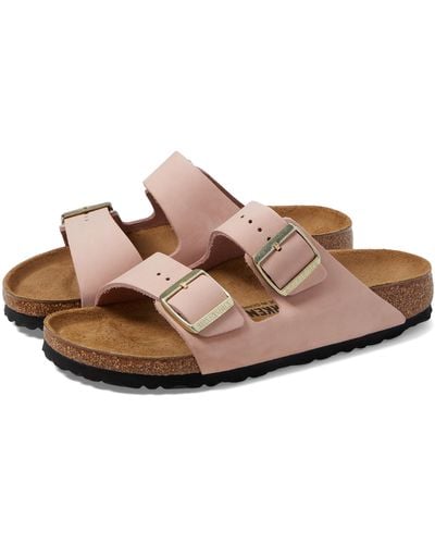 Birkenstock Arizona Soft Footbed - Nubuck Leather - Pink