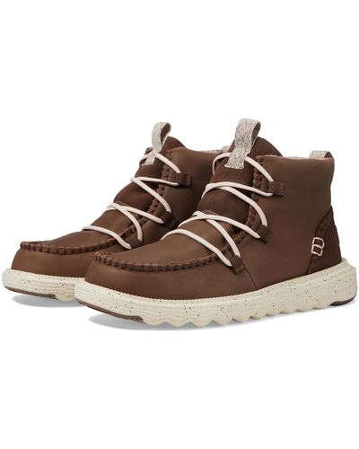 Hey Dude Reyes Boot Leather - Brown
