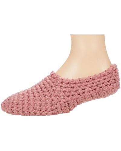 Eberjey The Ankle Slipper Sock - Pink