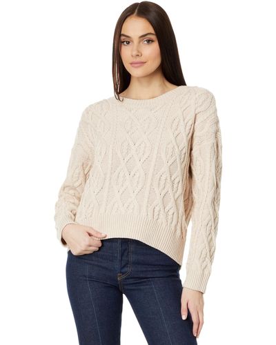 Lucky Brand Cable Stitch Pullover - Natural