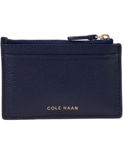 Cole Haan Women's Pebbled Leather Wallet On A Chain - Black Crossbody Bag