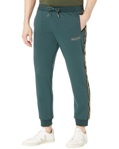 Armani Exchange Side Striped Drawstring Sweatpants - Green