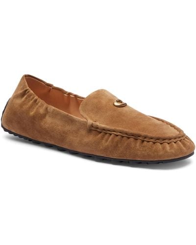 COACH Ronnie Suede Loafer - Brown