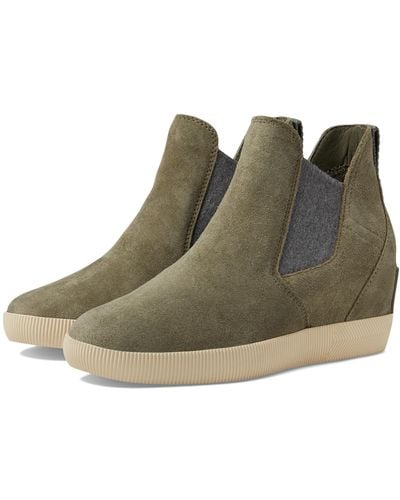 Sorel Out N About Slip-on Wedge Ii - Green