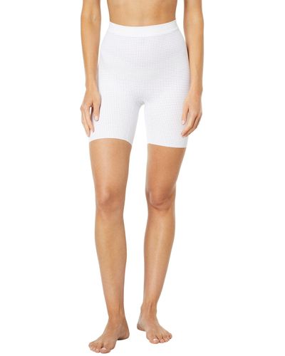 Spanx Shapewear For Women Breathable And Wicking Smoothing Mid-thigh Short - White