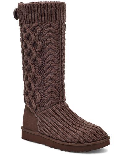 UGG Classic Cardi Cabled Knit - Brown