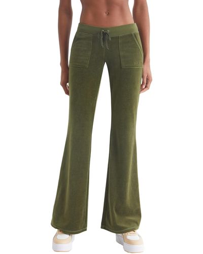Juicy Couture Heritage Low Rise Track Pants - Green