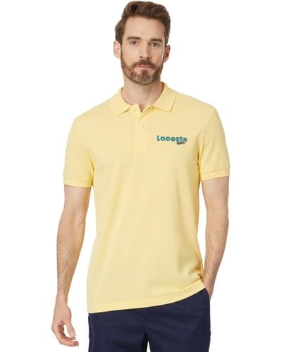Lacoste Short Sleeve Regular Fit Polo - Yellow