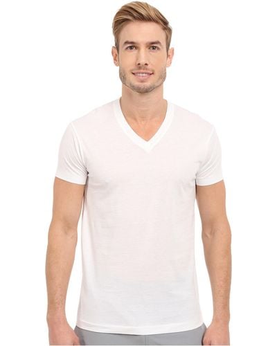 2xist 2(x)ist Pima Cotton Short Sleeve V-neck (white) T Shirt