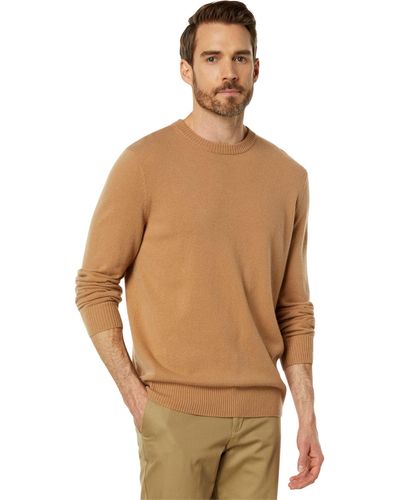 Good Man Brand Crew Sweater In Cashmere - Natural