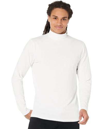 SELECTED Rory Long Sleeve Roll Neck Tee - White