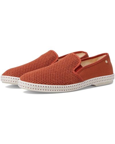Rivieras Classic Canvas Mesh Slip-on - Red