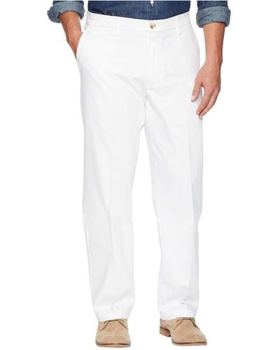 Dockers Classic Fit Signature Khaki Lux Cotton Stretch Pants D3 - White