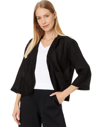 Eileen Fisher Stand Collar Jacket - Black
