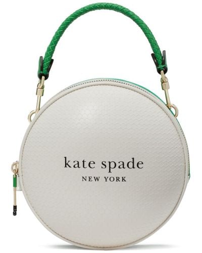 Kate Spade Tee Time Textured Leather 3d Golf Ball Crossbody - Metallic