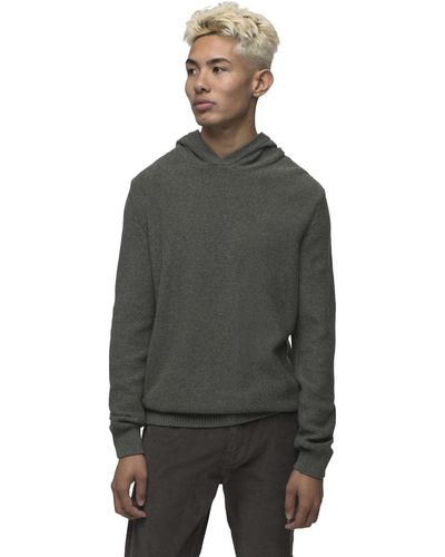 Prana North Loop Hooded Sweater Slim Fit - Gray
