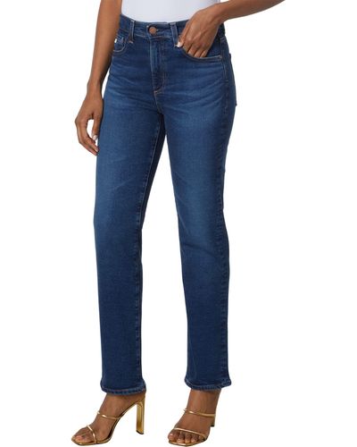 AG Jeans Saige High-rise Straight In Catch - Blue