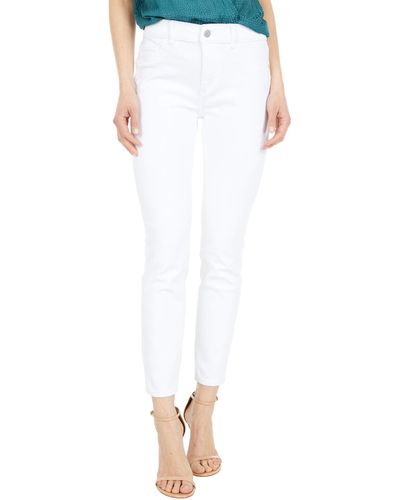 DL1961 Florence Skinny Mid-rise Instasculpt Ankle In Milk - White