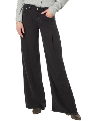 Lucky Brand Palazzo Jeans In Soft Black