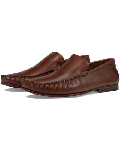 Massimo Matteo Moccasin Loafers - Brown
