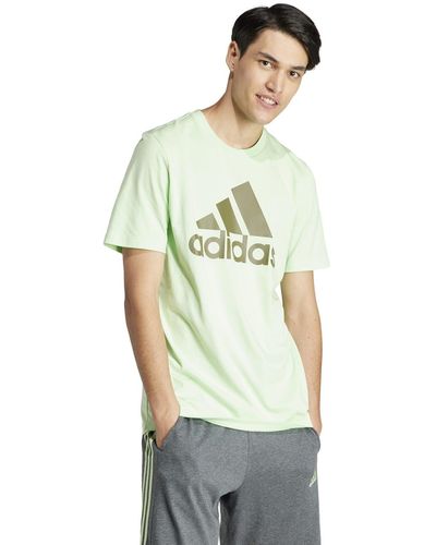 adidas Essentials Single Jersey Big Logo T-shirt - Green