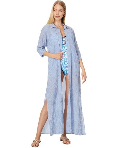 Lilly Pulitzer Natalie Maxi Coverup - Blue