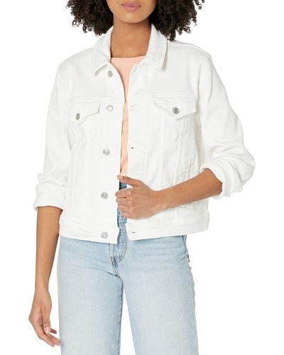 7 For All Mankind Classic Trucker - White