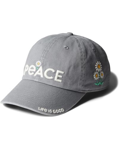 Life Is Good. Embroidered Graphic Chill Cap - Gray