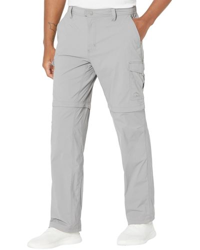 L.L. Bean 34 Tropicwear Zip Off Pants - Gray