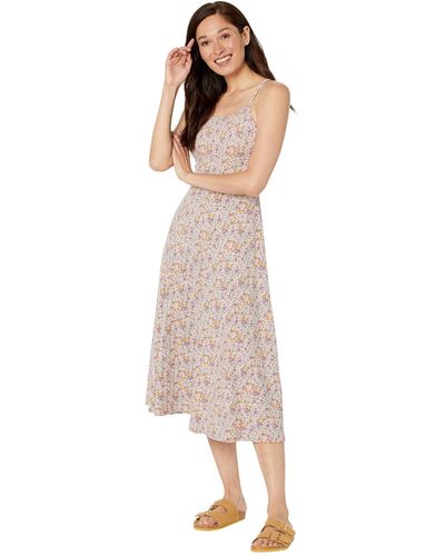 Pact Organic Cotton Fit-and-flare Midi Dress - Multicolor