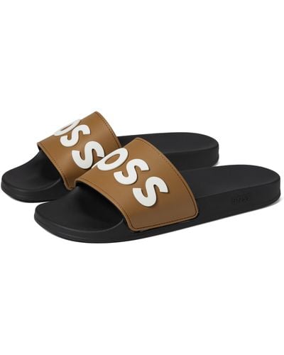 BOSS Slide Sandals - Black