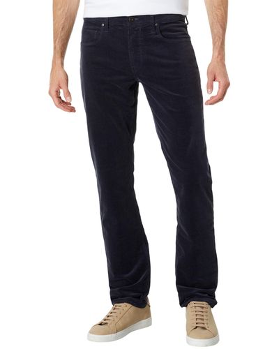 PAIGE Federal Slim Straight Fit Stretch Corduroy Pants In Deep Anchor Corduroy - Blue