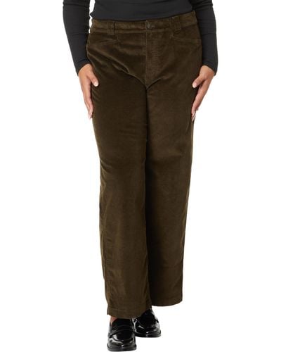 Madewell Plus Emmett 2.0 Wide-leg Pants In Corduroy - Green
