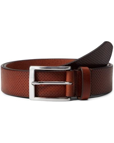To Boot New York Perf Belt - Brown