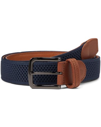 Johnston & Murphy Amherst Knit Belt - Blue