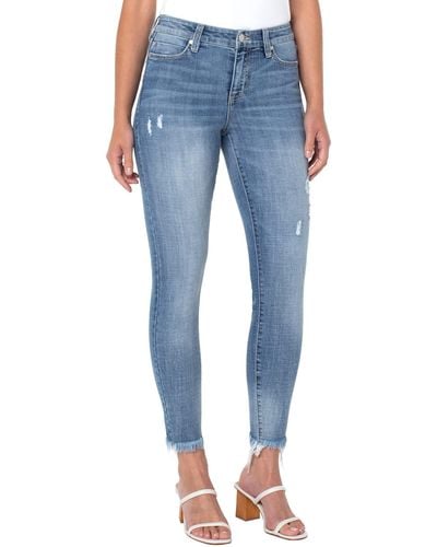 Liverpool Jeans Company Abby Ankle Skinny In Reynolds - Blue